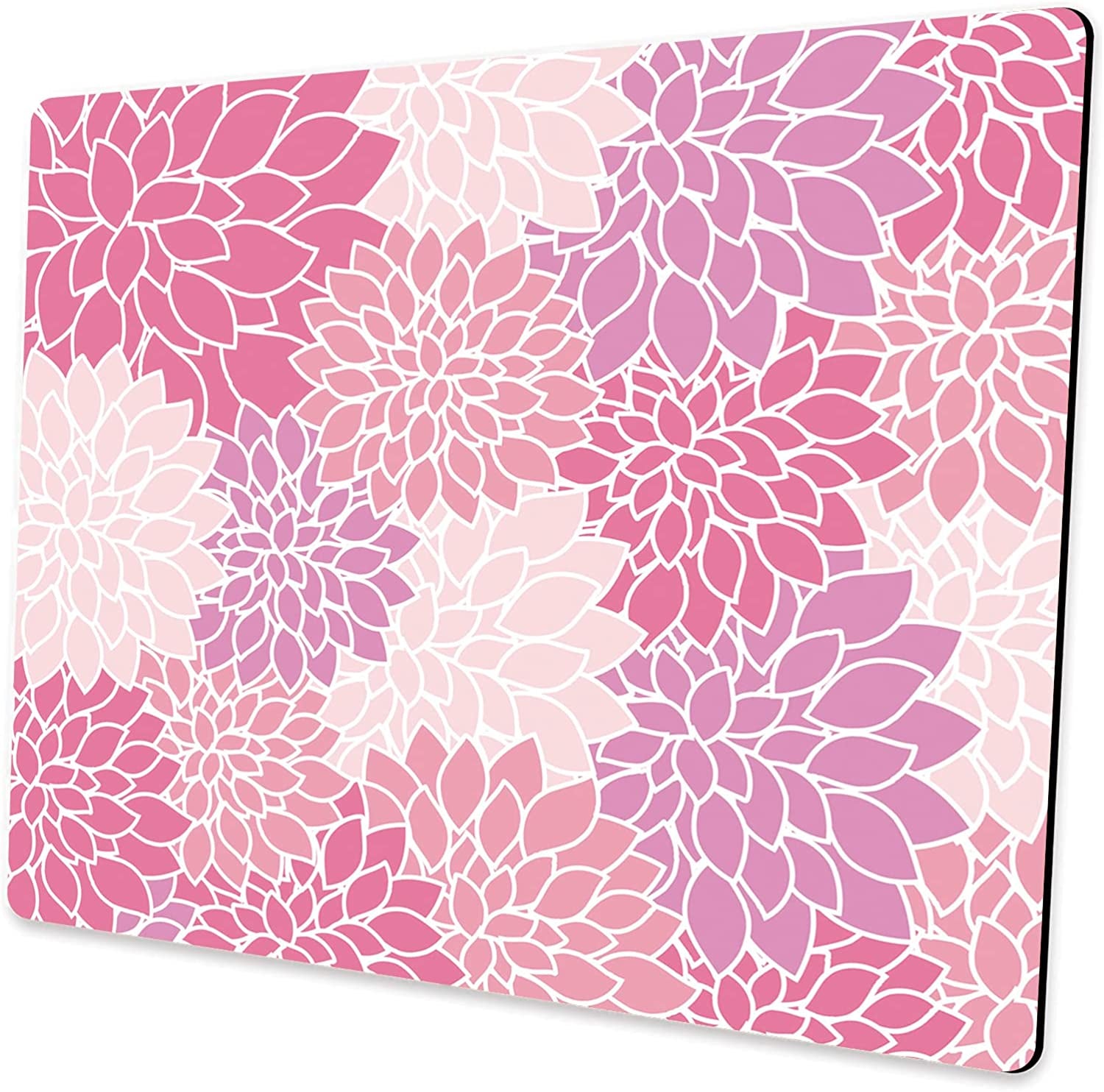 Custom Square Gaming Mouse Pad, Pink Mandala Mouse Pad, Unique Design Anti-Slip Rubber Base Mouse Pad for Desktop Computer and Laptop Mouse Pad