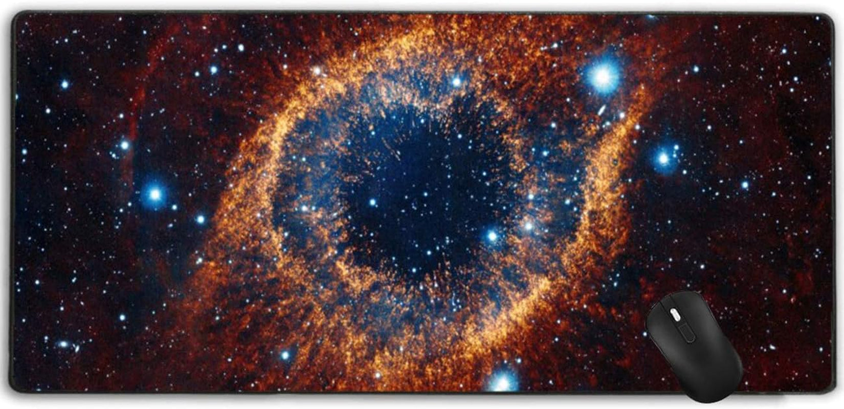 Extended 70X30Cm Gaming Mouse Pad with Stitched Edges,Non-Slip Base,Water-Resistant Desk Pad Keyboard Mat for Work,Gaming,Office,Home.(Beautiful Space)